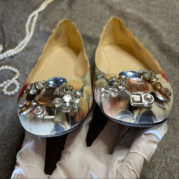 Nine West blingbling flower flats - Picture 4 of 10